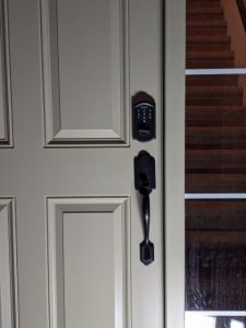 Door with a Keyless Deadbolt