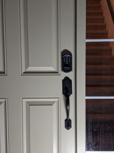 Door with a Keyless Deadbolt