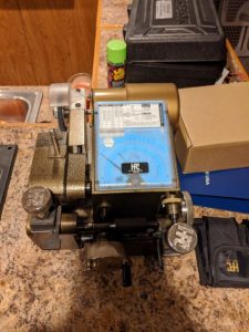 Rekey cutter on table